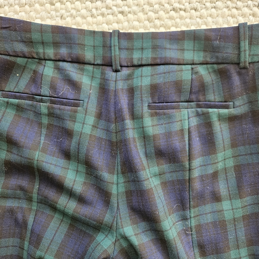 J. Crew Wool Plaid Cameron Pants Size 10 - Picture 5 of 5
